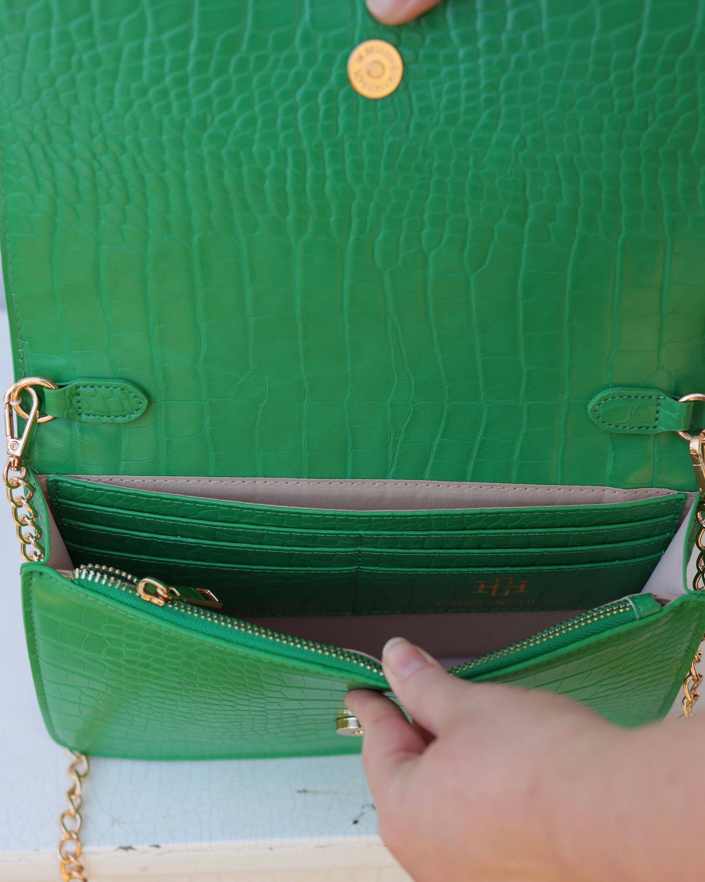 Bryn Clutch/Crossbody Kelly Green