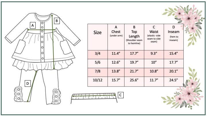 Kids Navy & Mustard Gingham Check Button Pocket Pant Set