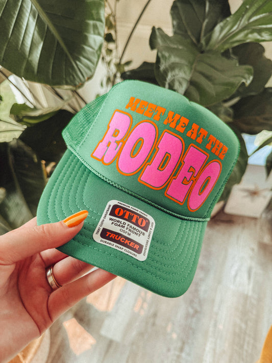 Meet Me At The Rodeo, Western Trucker Hat