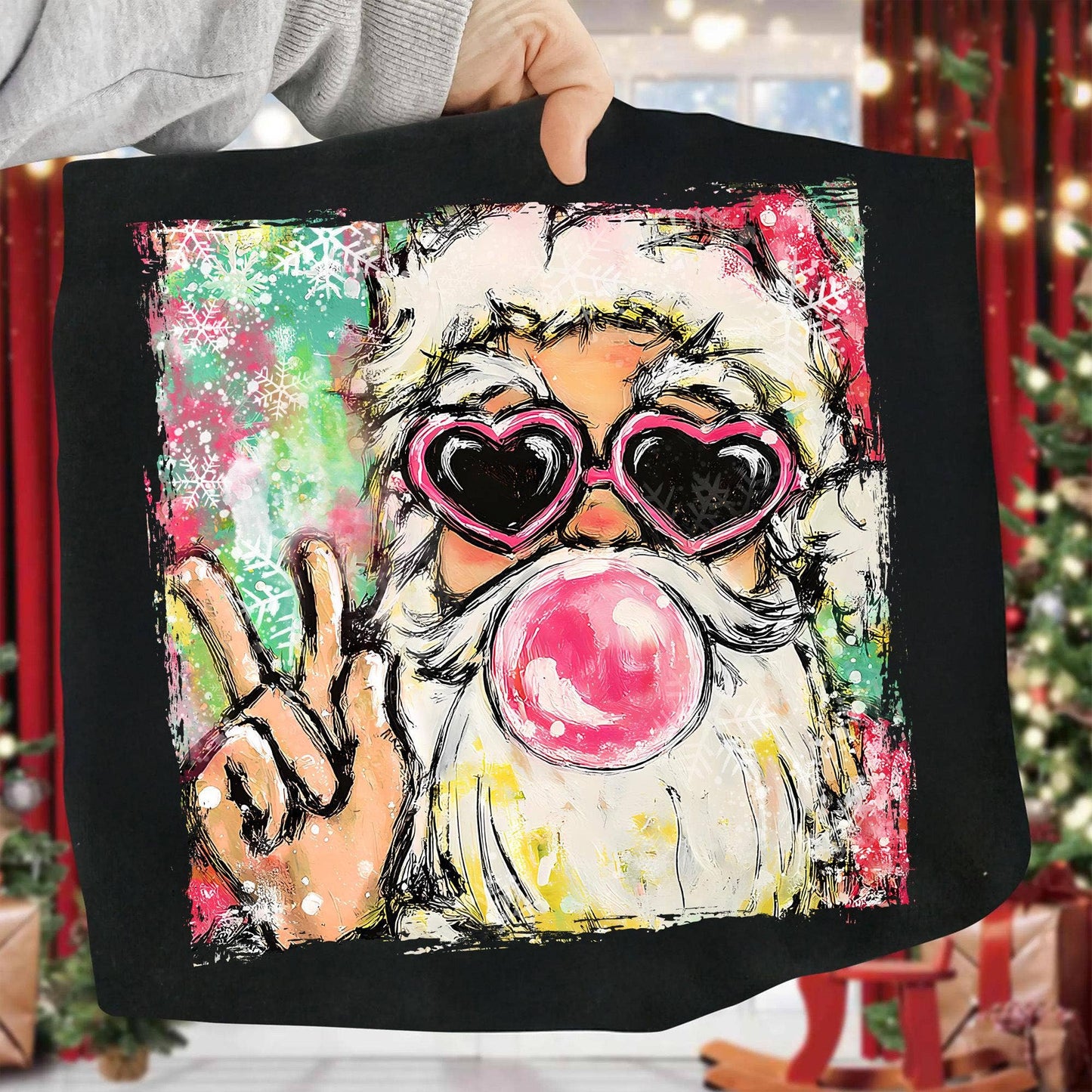 Preppy Santa Clause Comfort Colors Tee