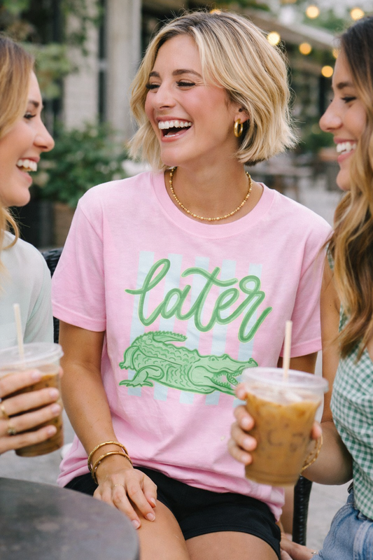 Comfort Colors Later Gator Tee – Blossom Pink