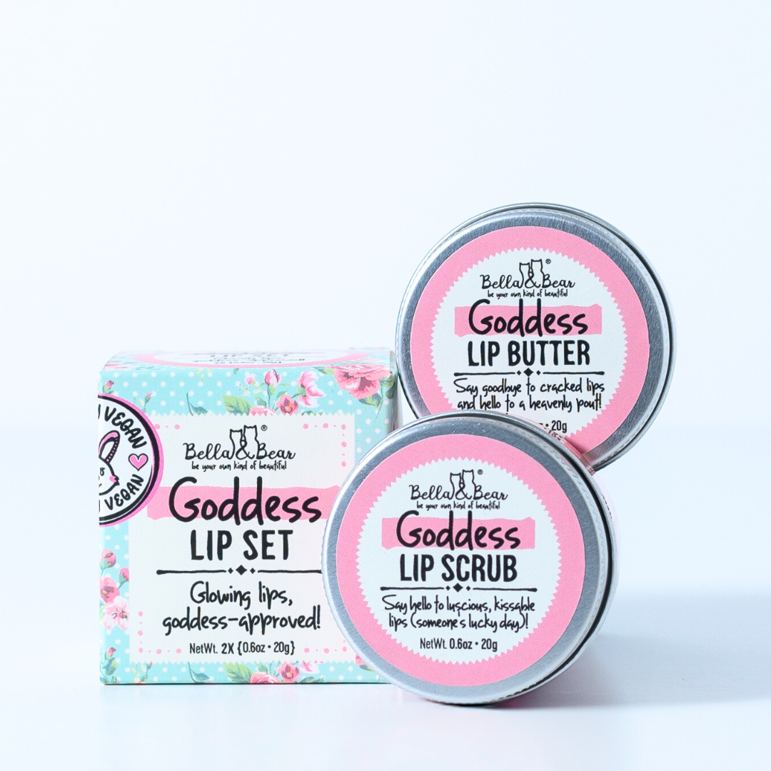 Goddess Lip Set | Lip Scrub & Lip Butter | Gift Set