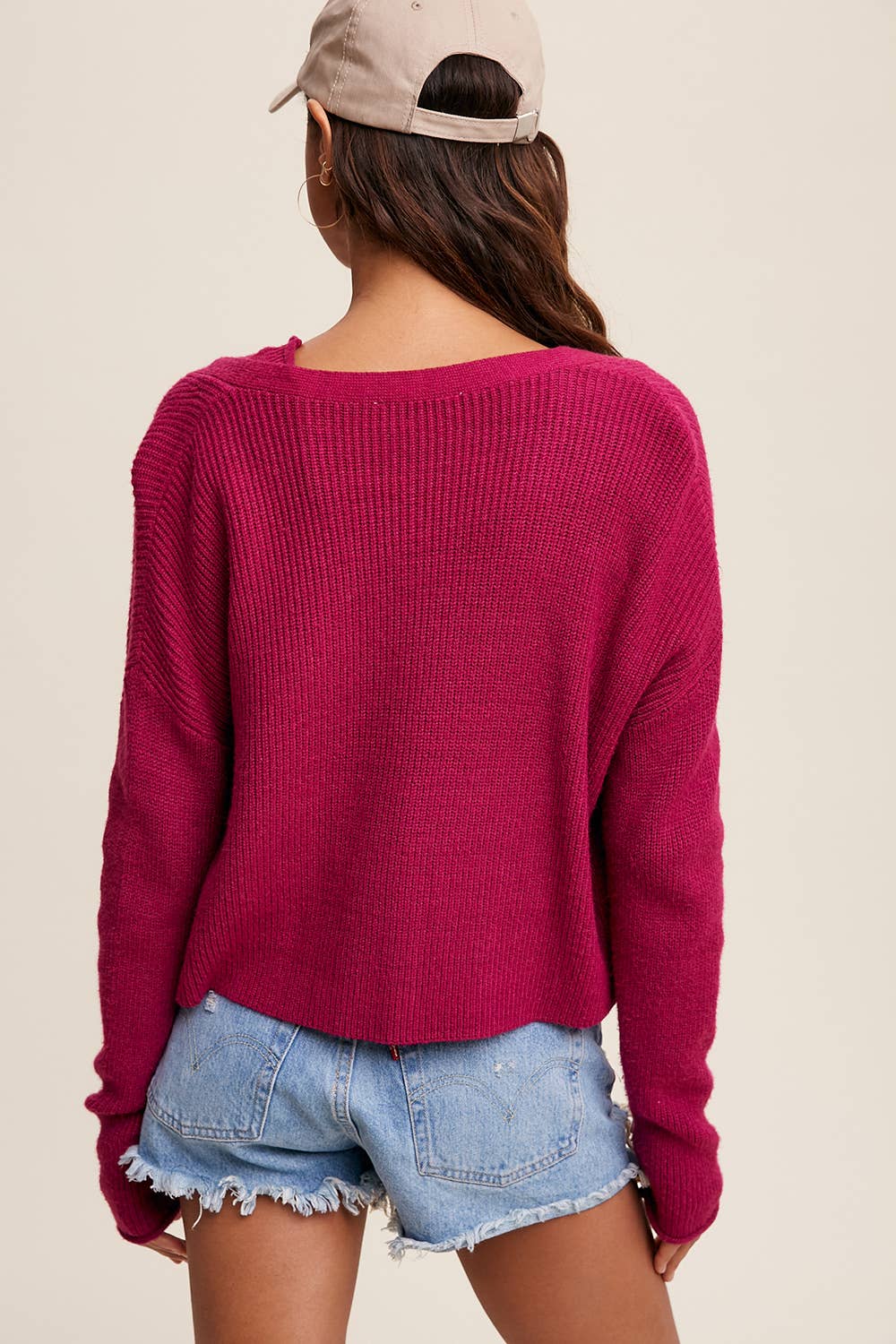 Ribbed Knit Cardigan Set