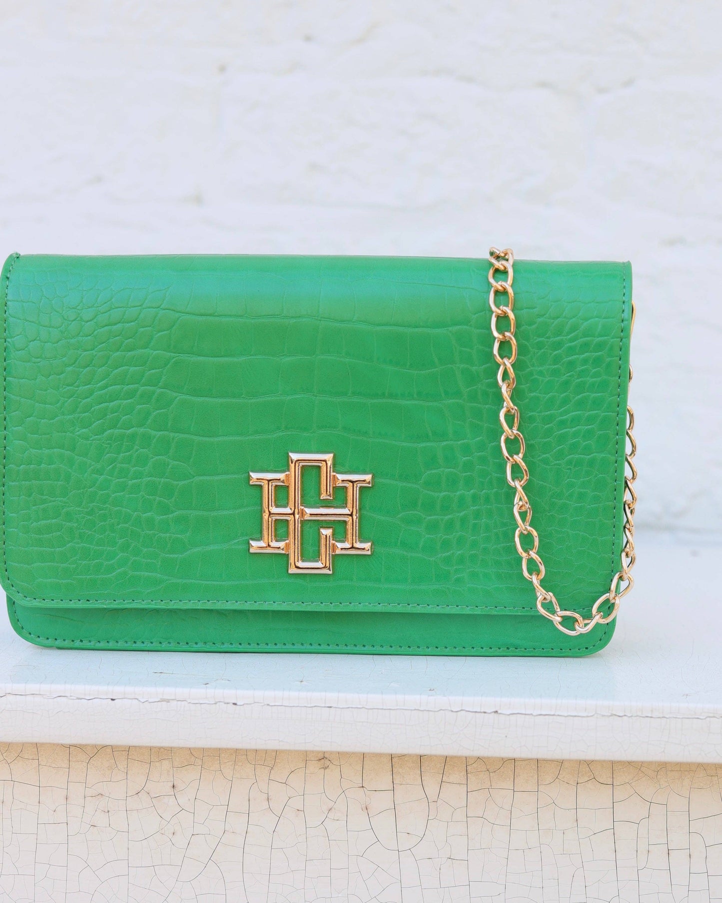 Bryn Clutch/Crossbody Kelly Green